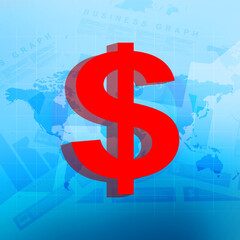 2d rendering usd Dollar symbol 
