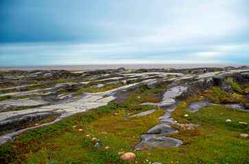 Fototapeta na wymiar Rocks, in the North Manitoba, Canada