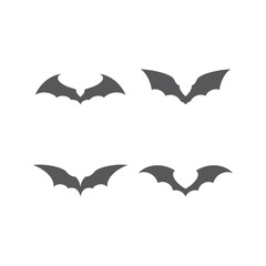 fly wings Batman famous logo superhero icon vector