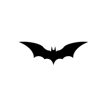 fly wings Batman famous logo superhero icon vector