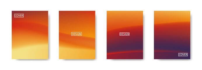 gradient collection of beautiful abstract colorful templates