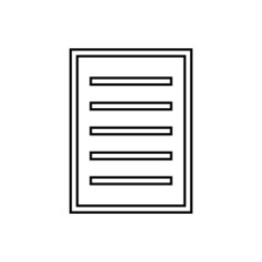 Document icon in line style