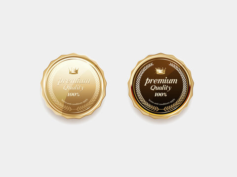 Luxury golden label and symbol