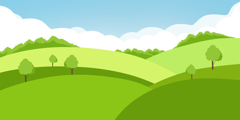 Obraz premium landscape with mountains and blue sky