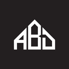 ABD letter logo design on black background. ABD creative initials letter logo concept. ABD letter design. 