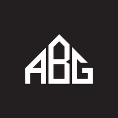 ABG letter logo design on black background. ABG creative initials letter logo concept. ABG letter design. 