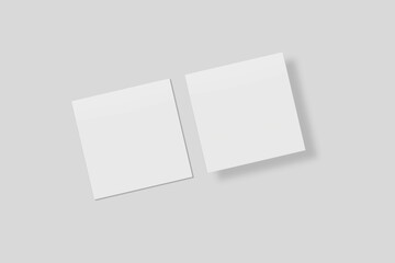 Obraz na płótnie Canvas Blank Paper for Mockup. 3D Render.