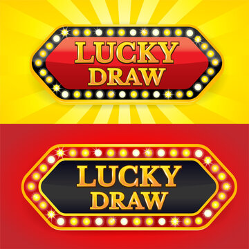 Premium Photo | Lucky draw star banner