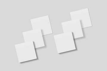 Obraz premium Blank Paper for Mockup. 3D Render.