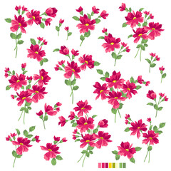 Abstract and impressive cute flower material,