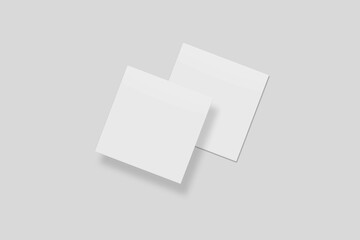 Blank Paper for Mockup. 3D Render.