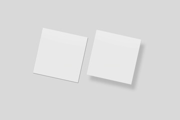 Blank Paper for Mockup. 3D Render.