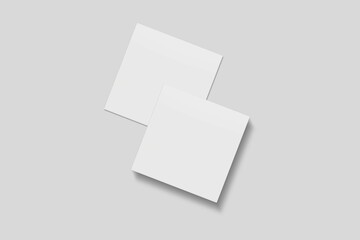 Blank Paper for Mockup. 3D Render.