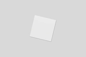 Blank Paper for Mockup. 3D Render.