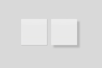 Blank Paper for Mockup. 3D Render.