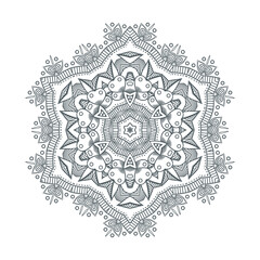 beautiful line art mandala vector