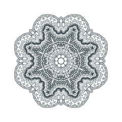 beautiful line art mandala vector for design