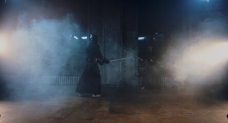 kendo duel, indoor fighters