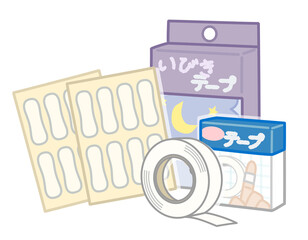 いびき対策に使うテープ類