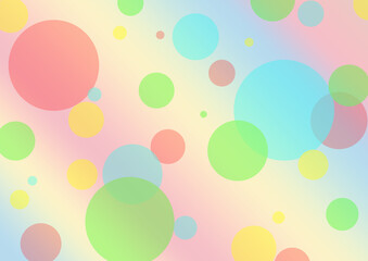 gradient background and abstract circles