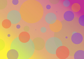 gradient background and abstract circles
