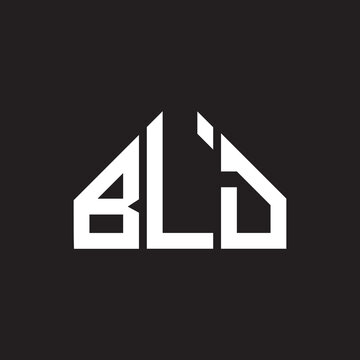 BLD letter logo design. BLD monogram initials letter logo concept. BLD letter design in black background.