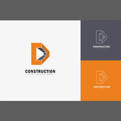 Home letter D logo design in vector for construction, home, real estate, building,