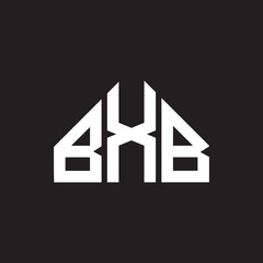 BXB letter logo design. BXB monogram initials letter logo concept. BXB letter design in black background.