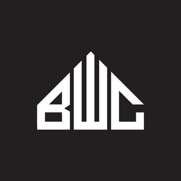 BWC letter logo design. BWC monogram initials letter logo concept. BWC letter design in black background.