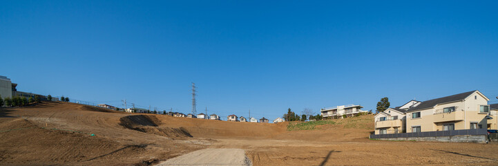 Banner image of earthworks - Large scale real estate development at vacant land.