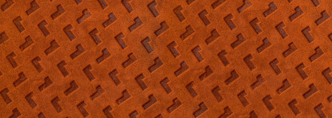 rusty metal plate with pattern