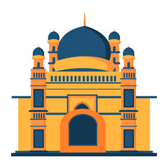 Mosque, building, Ramadan Kareem design