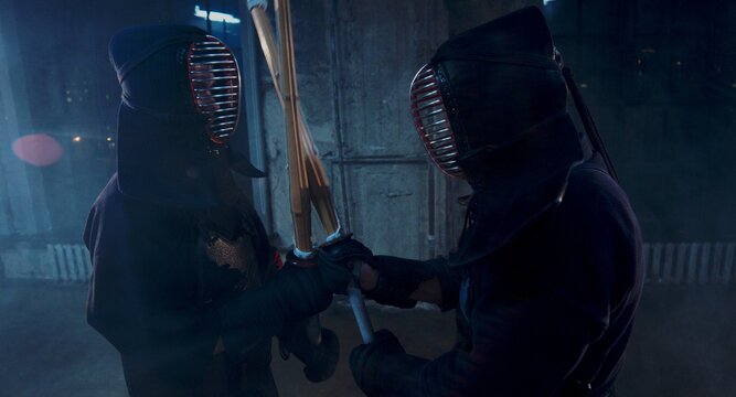 kendo duel, indoor fighters