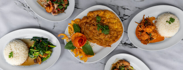 Mixed Thai Food Selections 