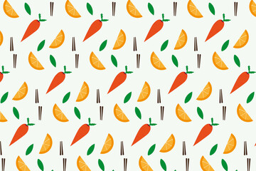 vegetable seamless pattern collection