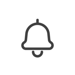 Notification bell line icon