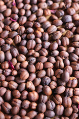 Coffee beans saturated color picture beautiful background