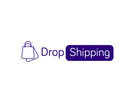 dropshipping icon, logo vector illustration 