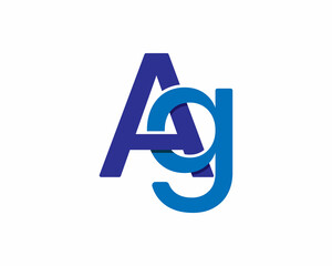 Alphabet letter Ag Logo Design Vector Icon. Abstract Letters Logo Monogram Creative Template.
