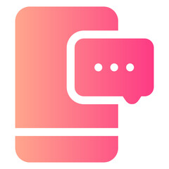 chatting gradient icon