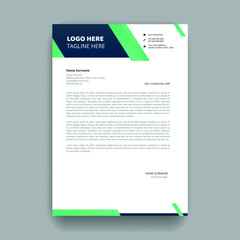 Abstract letterhead cover page design for business use templates