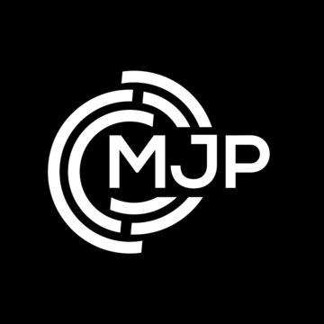 MJP letter logo design. MJP monogram initials letter logo concept. MJP  letter design in black background. Stock Vector | Adobe Stock