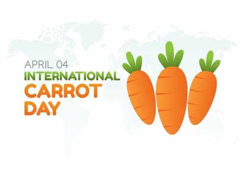 vector graphic of international carrot day good for international carrot day celebration. flat design. flyer design.flat illustration.