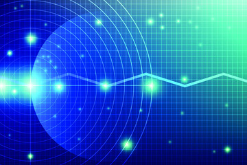 Graphs and communication technology, world without borders Abstract color cosmic background