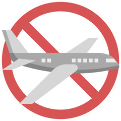 Flight cancelled icon