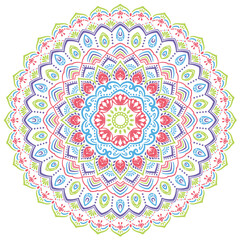 マンダラアート(カラフル・花・自然)