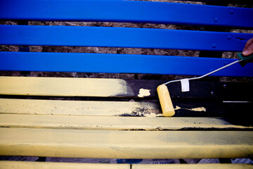 painted bench