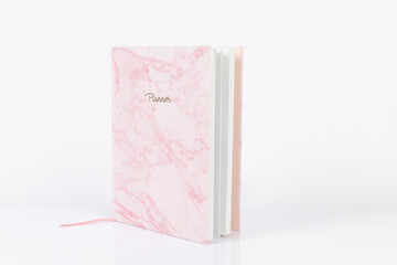 planner notebook on a white background
