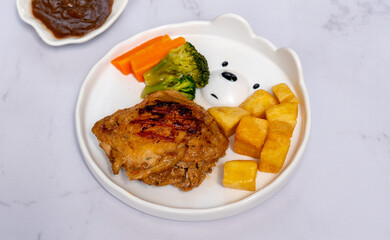Steaks and Gyoza Mixed Dishes