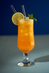 Non alcoholic orange coctail